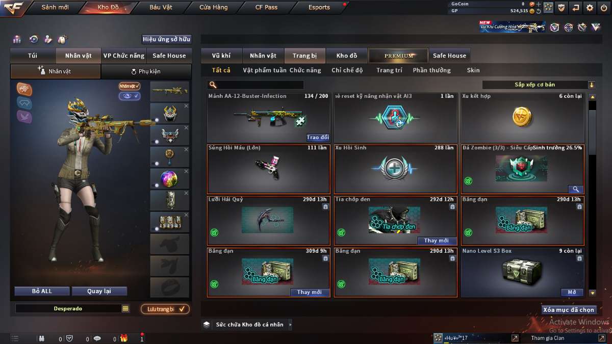 shop acc cf uy tin gia re